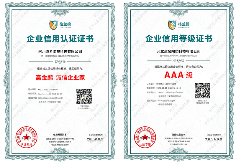 誠信企業家 AAA信用登記證書